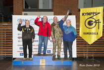 Sarja Y70 menestyneitä. 1. Simo Parkkamäki JMS, 2. Jorma Åsbacka MA, 3. Matti Peltola MSA, 3. Veikko Hakala SaarA.