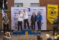 Sarja M menestyneitä. 1. Tomi-Pekka Heikkilä K-64, 2. Sami Heikkilä K-64, 3. Heikki Lähdekorpi SA, 3. Mårten Westerlund RS. 