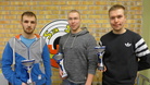 Heikki Lähdekorpi (Satakunnan Ampujat), Tomi-Pekka Heikkilä ja Sami Heikkilä olivat kolmen kärki Salon näyttökilpailussa.