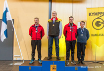 M50 1. Markku Jetsonen, KAMS, 2. Juha Ristimäki, JMS, 3.Jarkko Peltola, JMS ja Jukka-Pekka Jokela, P-HA.