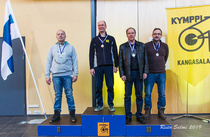 M55 1.Jarmo Pyyhtiä, K-64, 2. Endi Tõnisma, TUA, 3. Osmo Ahola, TSA ja Hannu Niemelä, K-64.