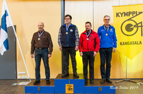 M60 1. Asko Alatalo, JjA, 2. Juha Hacklin, TUA, 3. Markku Vuoto, JMS ja Tapani Koskela, BSPA. 