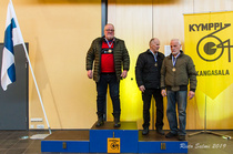M65 1. Hannu Viljakainen, KAMS, 2. Seppo Kastepohja, K-64 (matkalla) 3. Erkki Elkelä, K-64 ja Pentti Hämäläinen, SaarA.